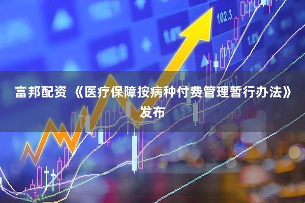 富邦配资 《医疗保障按病种付费管理暂行办法》发布