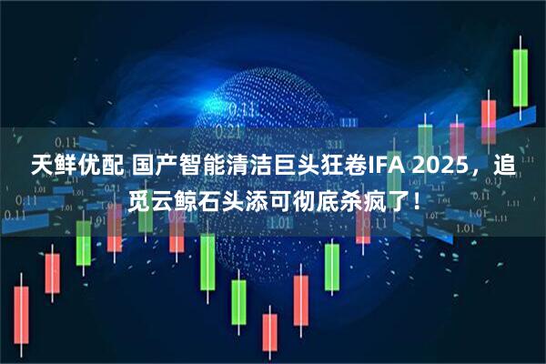 天鲜优配 国产智能清洁巨头狂卷IFA 2025，追觅云鲸石头添可彻底杀疯了！