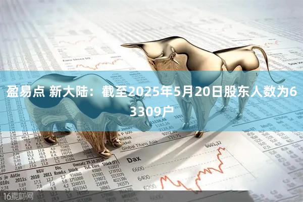 盈易点 新大陆：截至2025年5月20日股东人数为63309户