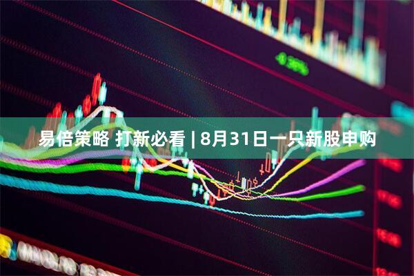 易倍策略 打新必看 | 8月31日一只新股申购